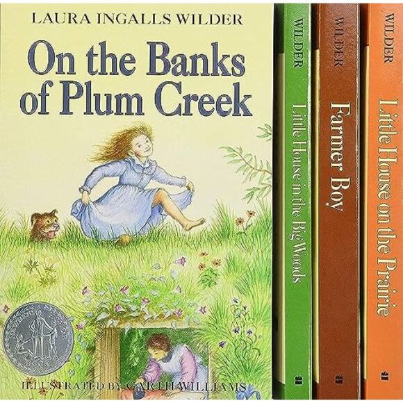 Little House 4-Book Box Set: Little House in the Big Woods, Farmer Boy, Little H - Picture 3 of 4